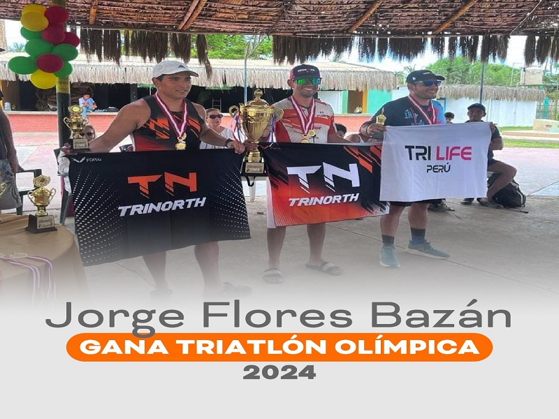 Piura: Jorge Flores Bazán gana el triatlón olímpico 2024